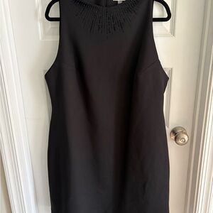 Calvin Klein Black Beaded Mini Dress